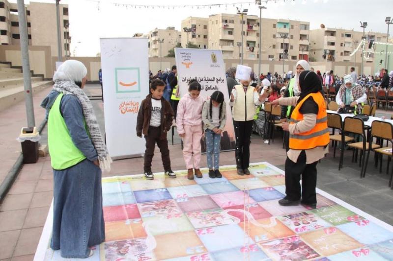 جانب من فاعليات وزارة التضامن للاطفال للتوعية بمخاطر التدخين